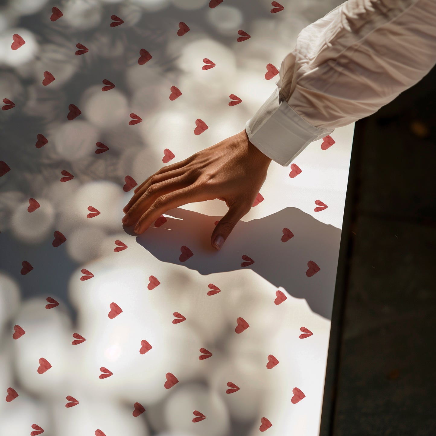 Mini Red Minimalist Heart Gift Wrapping Paper