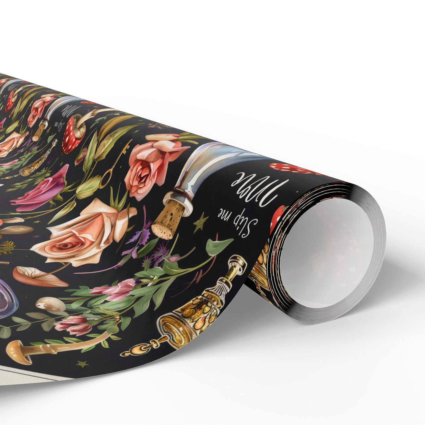 Dark Floral Vintage Cottage Core Wonderland Gift Wrapping Paper