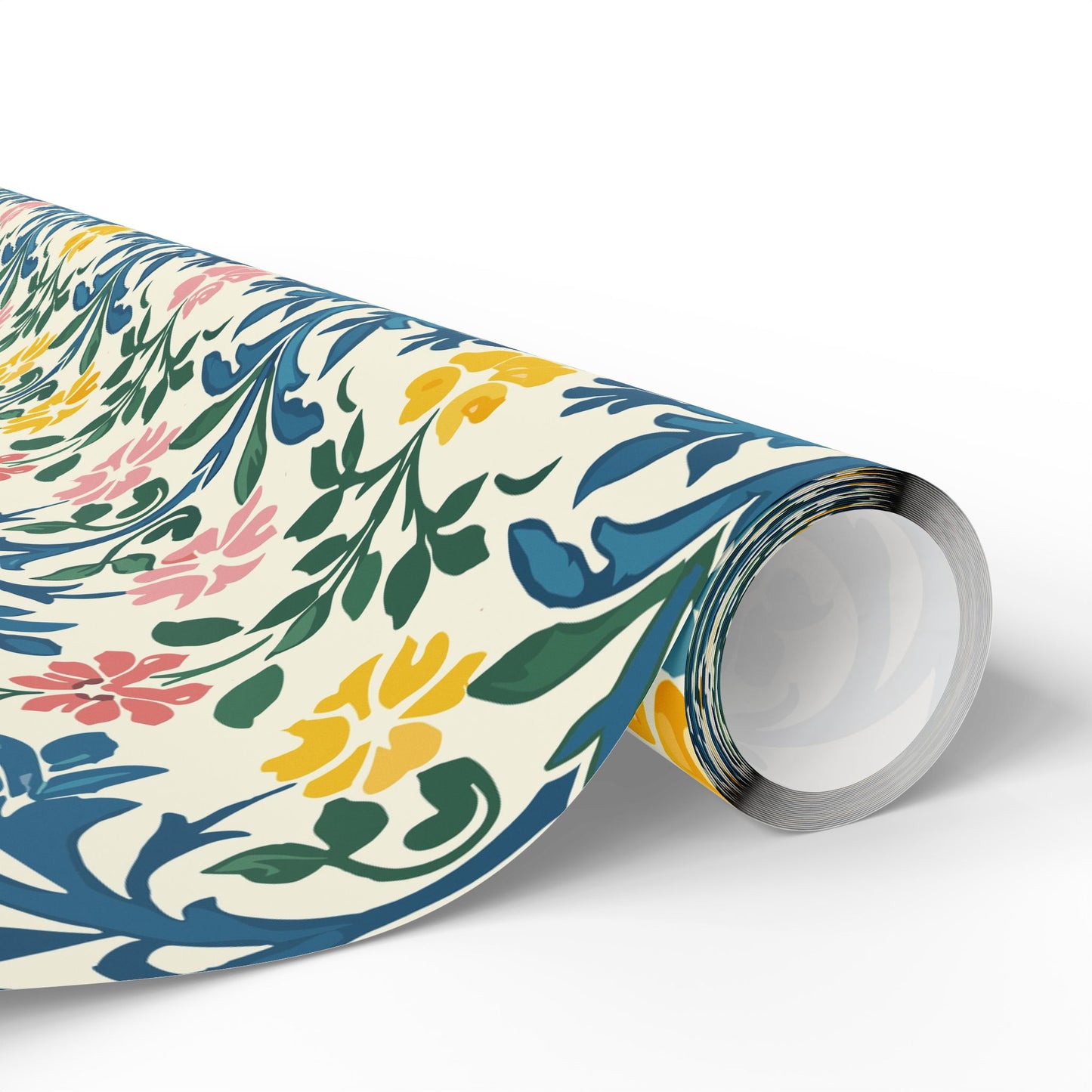 Mediterranean Colorful Floral Gift Wrapping Paper