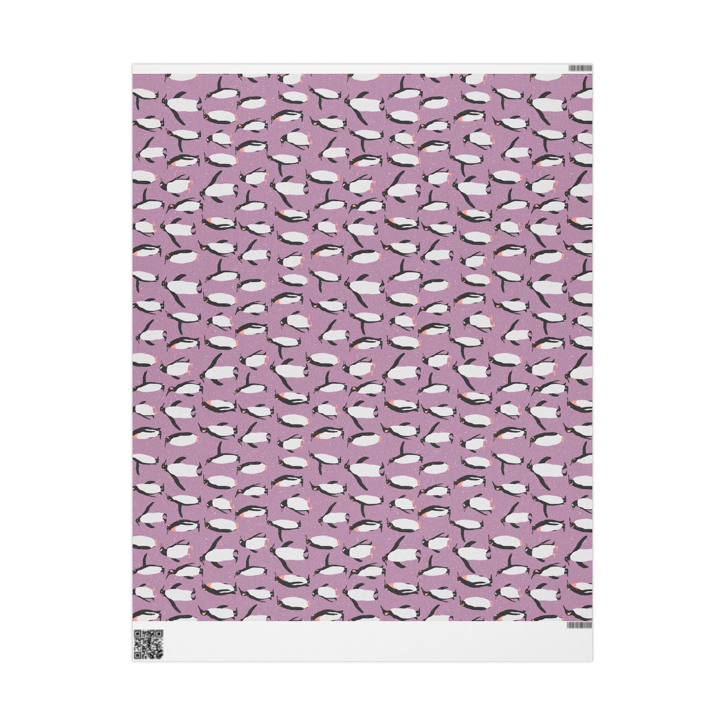 Purple Penguin Gift Wrapping Paper