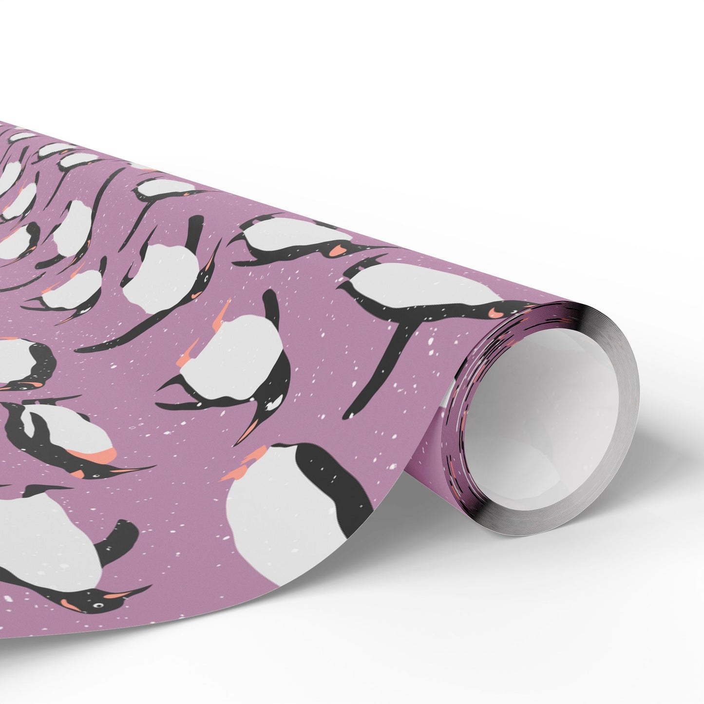 Purple Penguin Gift Wrapping Paper