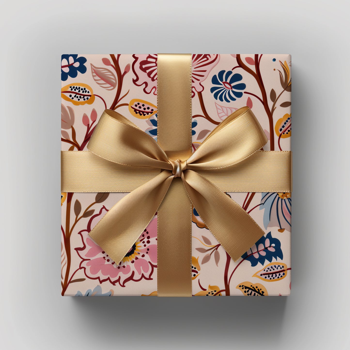 Paisley Folksy Colorful Abstract Floral Gift Wrapping Paper