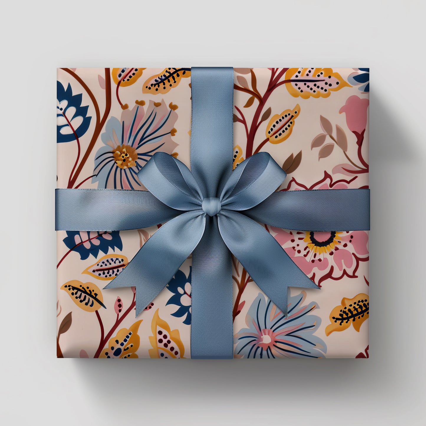 Paisley Folksy Colorful Abstract Floral Gift Wrapping Paper