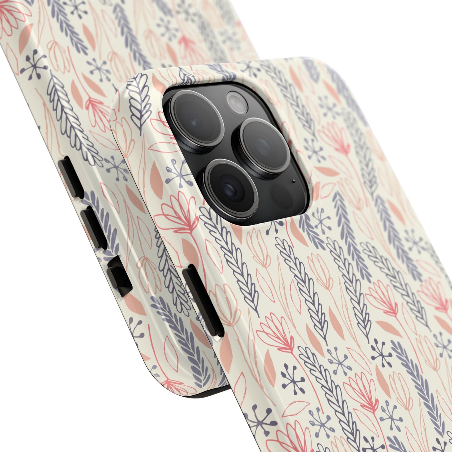 Fern and Floral Boho Doodles Tough Phone Case - iPhone & Samsung Galaxy