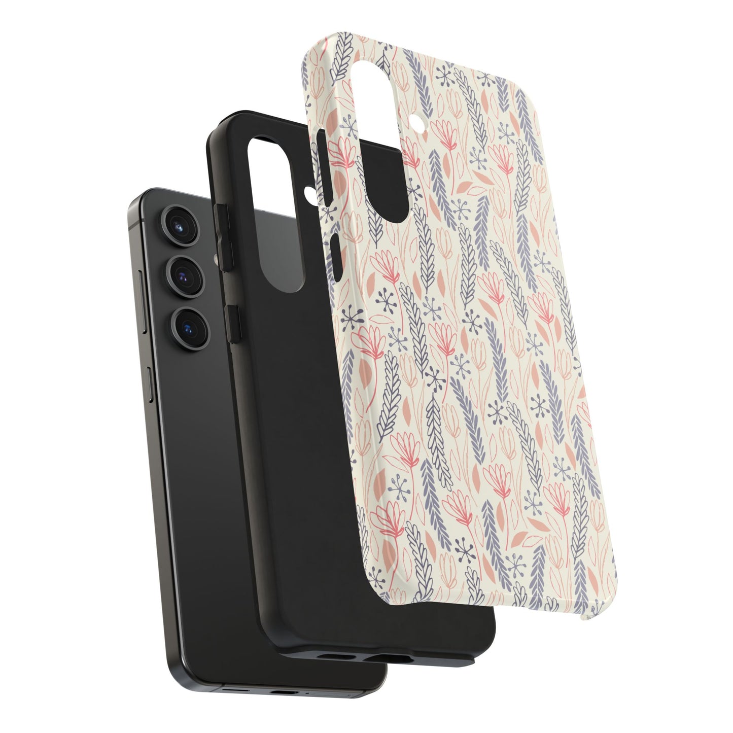 Fern and Floral Boho Doodles Tough Phone Case - iPhone & Samsung Galaxy