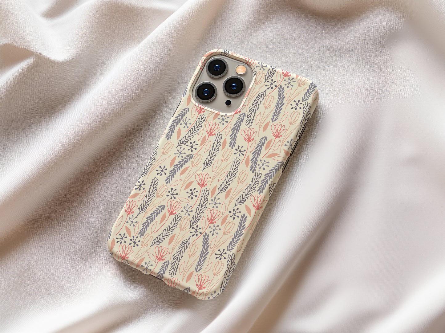 Fern and Floral Boho Doodles Tough Phone Case - iPhone & Samsung Galaxy