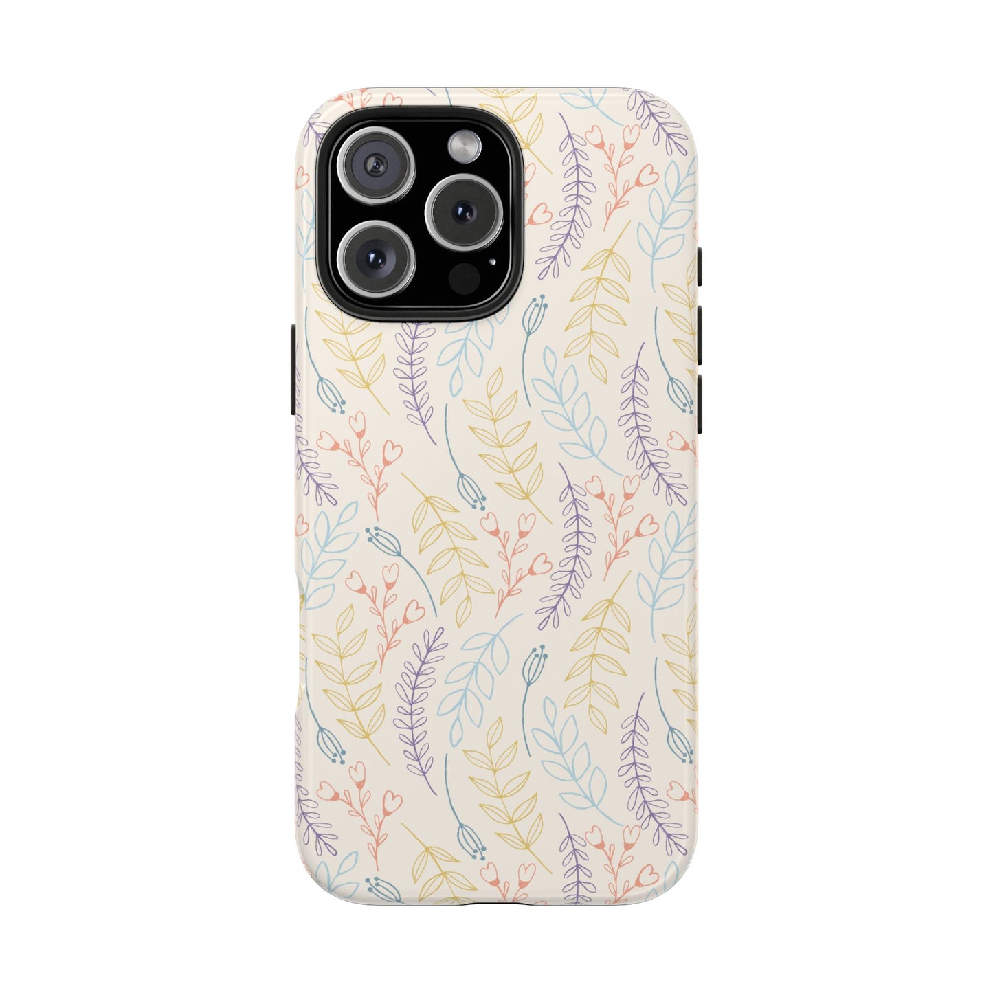 Feather Doodle Boho Minimalist Colorful Tough Phone Case - iPhone & Samsung Galaxy