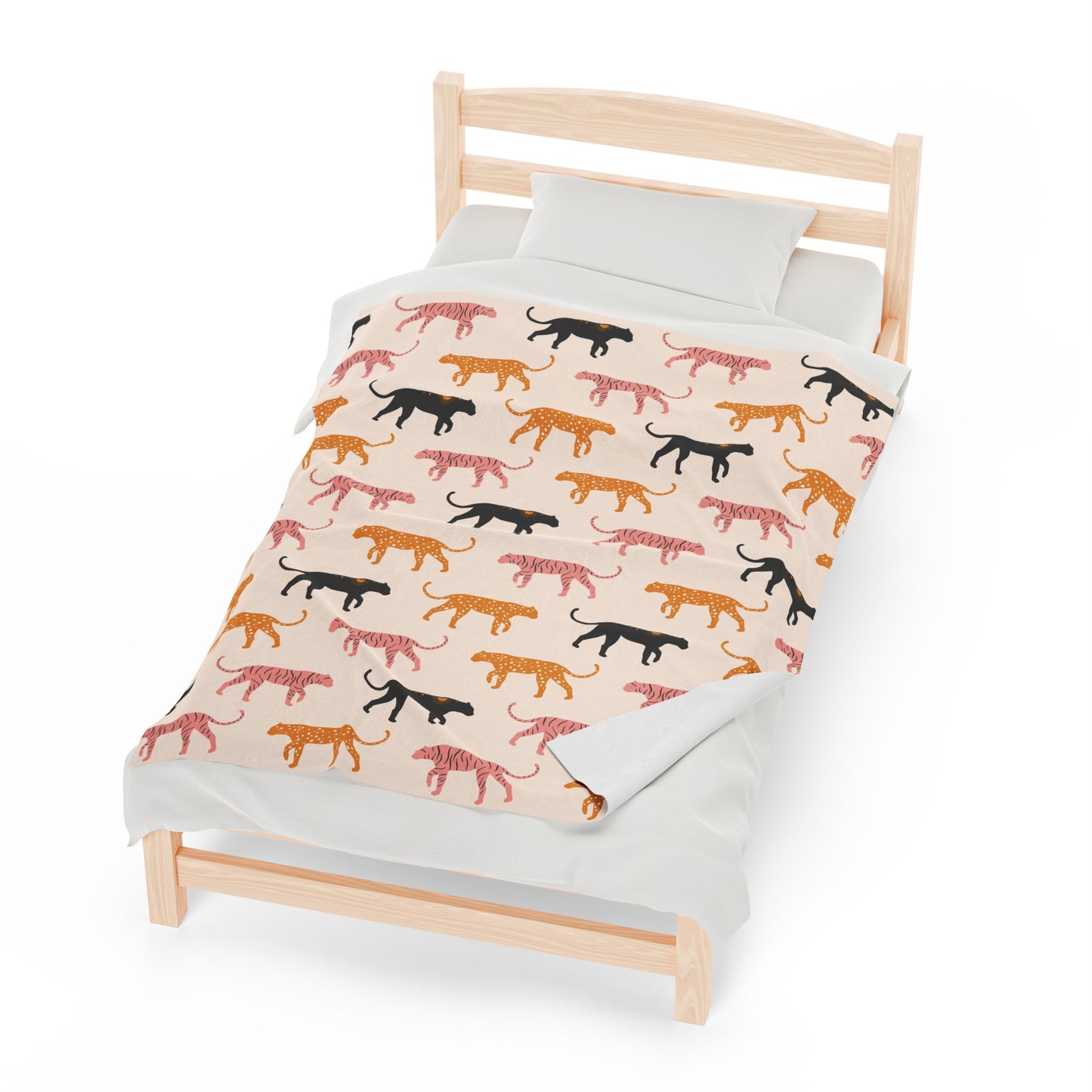 Abstract Tiger - Velveteen Plush Blanket