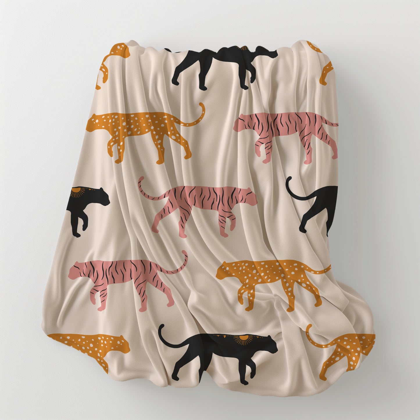 Abstract Tiger - Velveteen Plush Blanket
