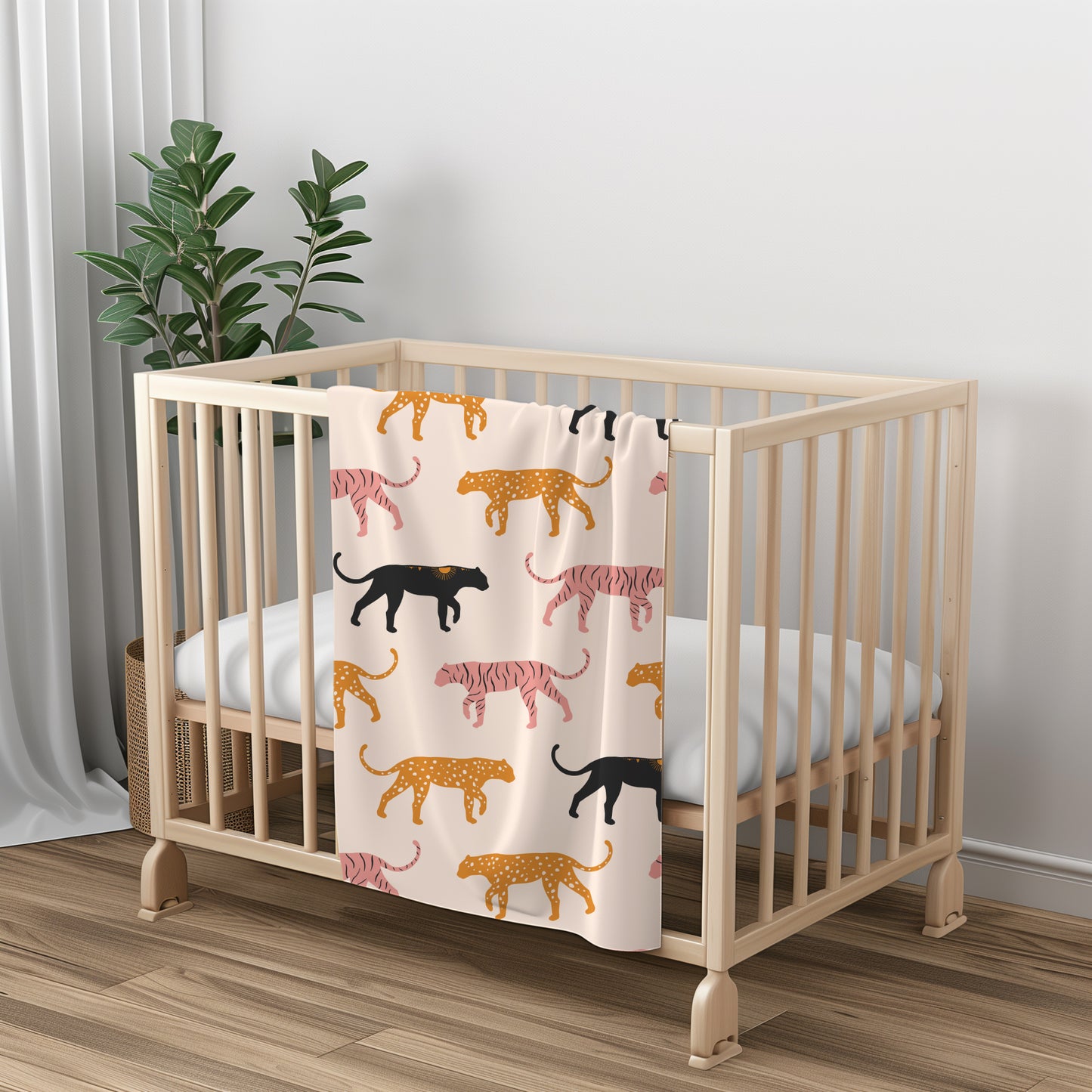 Abstract Tiger - Velveteen Plush Blanket
