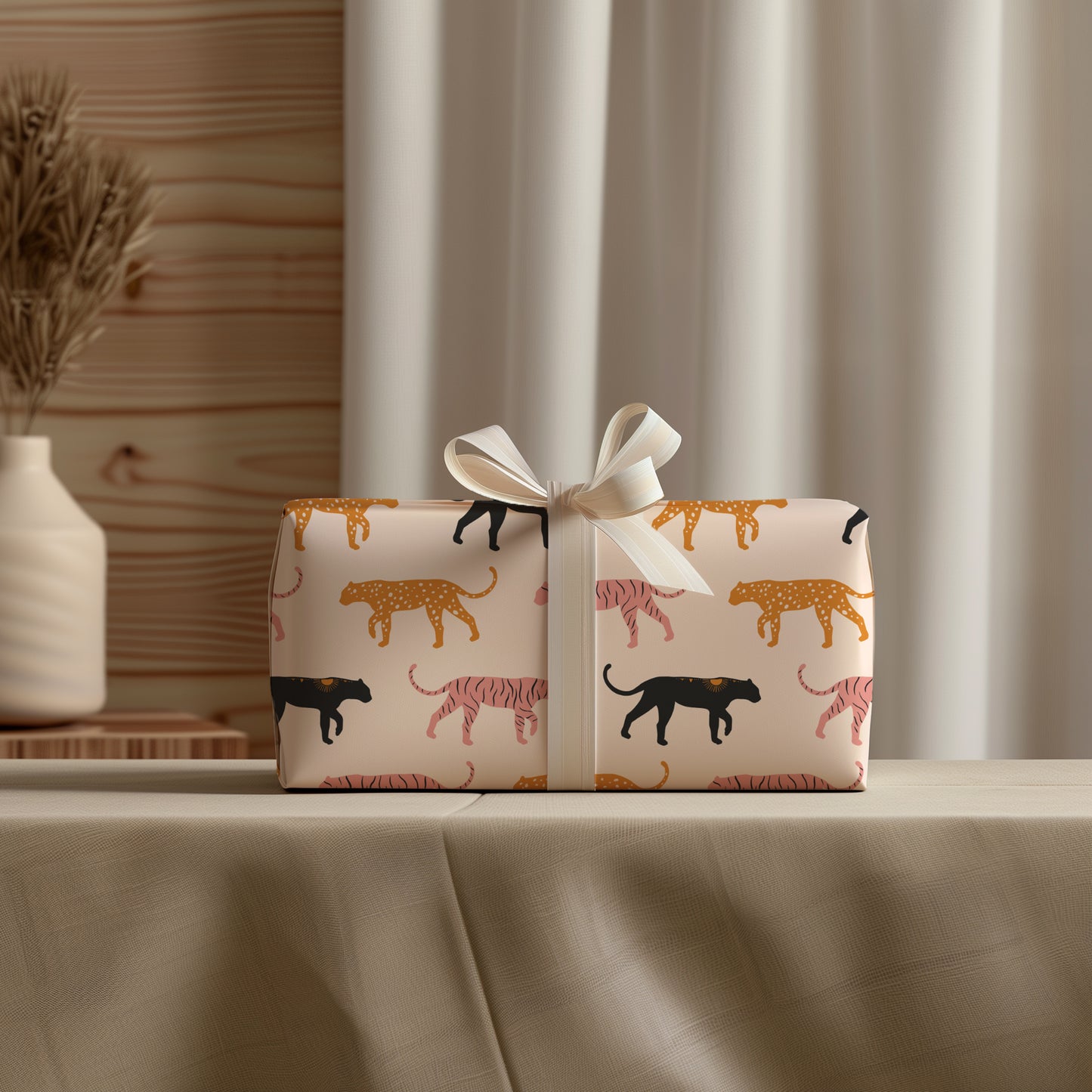 Abstract Tiger Gift Wrapping Paper