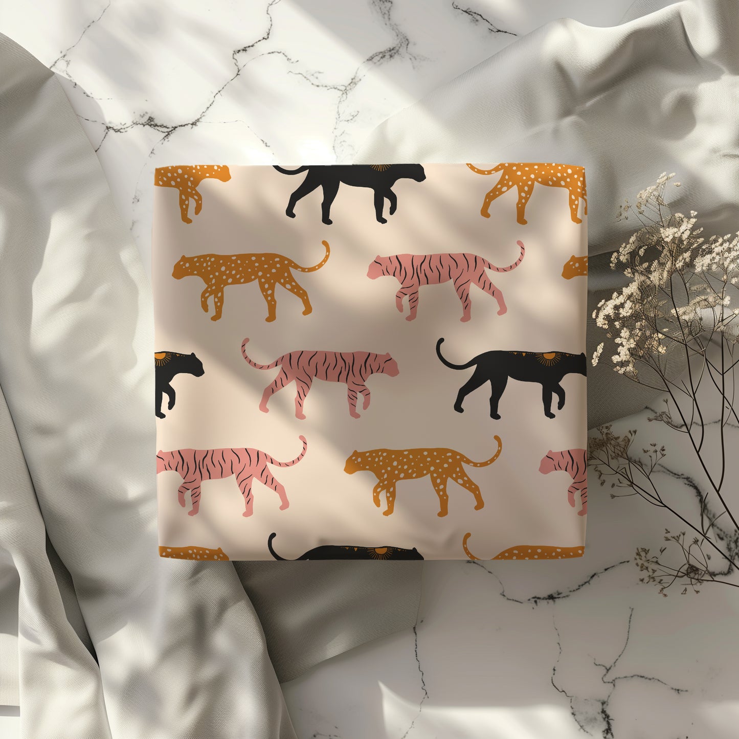 Abstract Tiger Gift Wrapping Paper