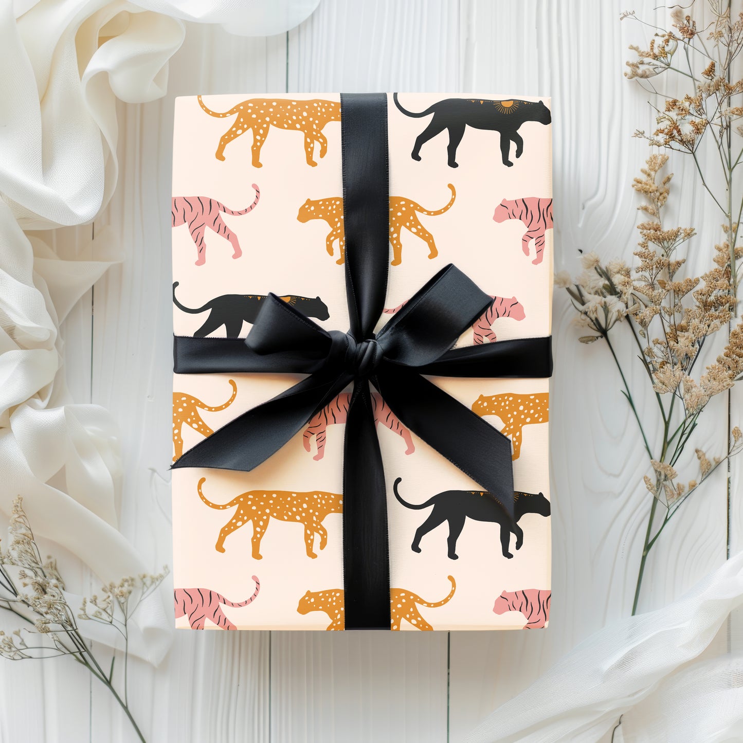 Abstract Tiger Gift Wrapping Paper
