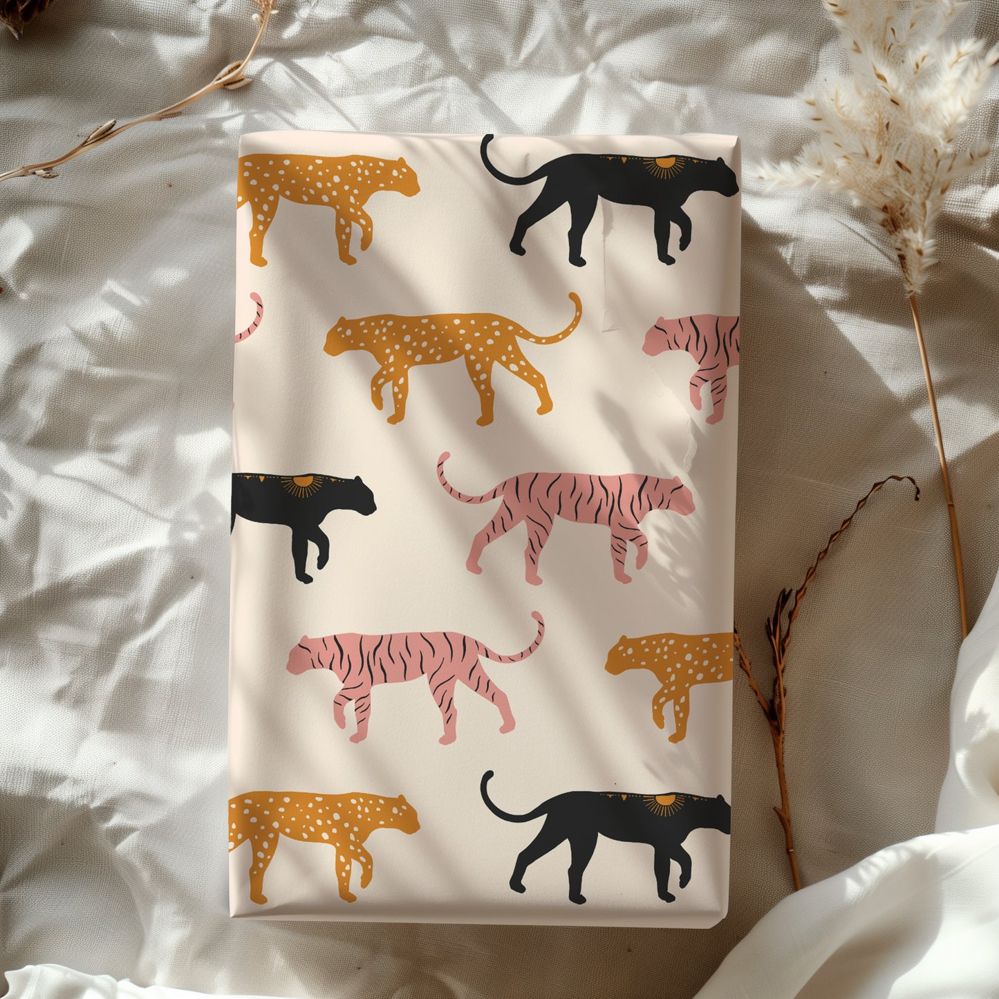 Abstract Tiger Gift Wrapping Paper