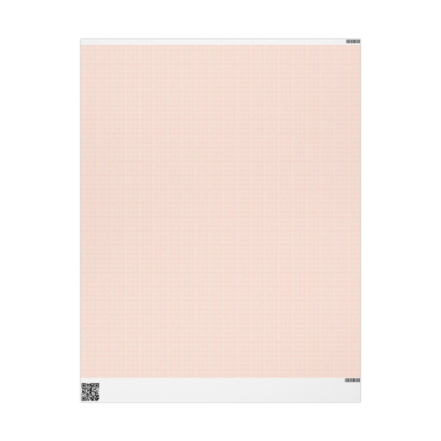 Blush Pink and White Striped Gift Wrapping Paper