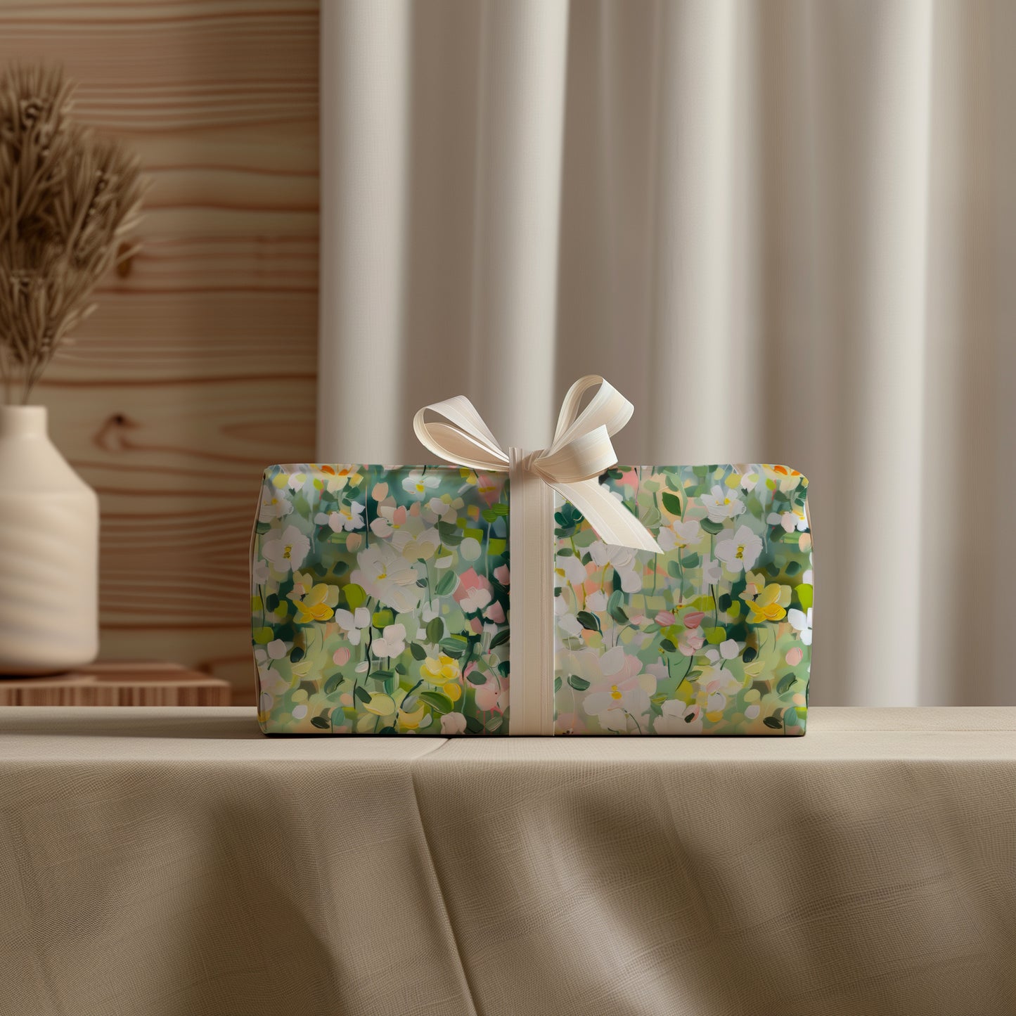 Spring Impressionist Floral Gift Wrapping Paper