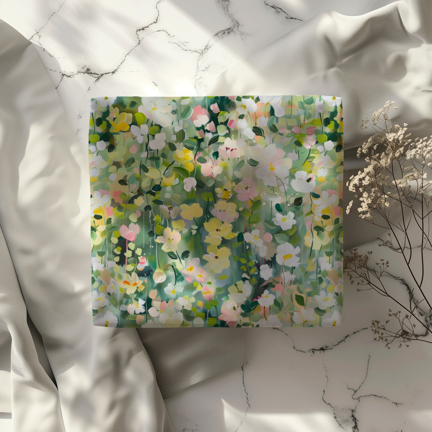 Spring Impressionist Floral Gift Wrapping Paper