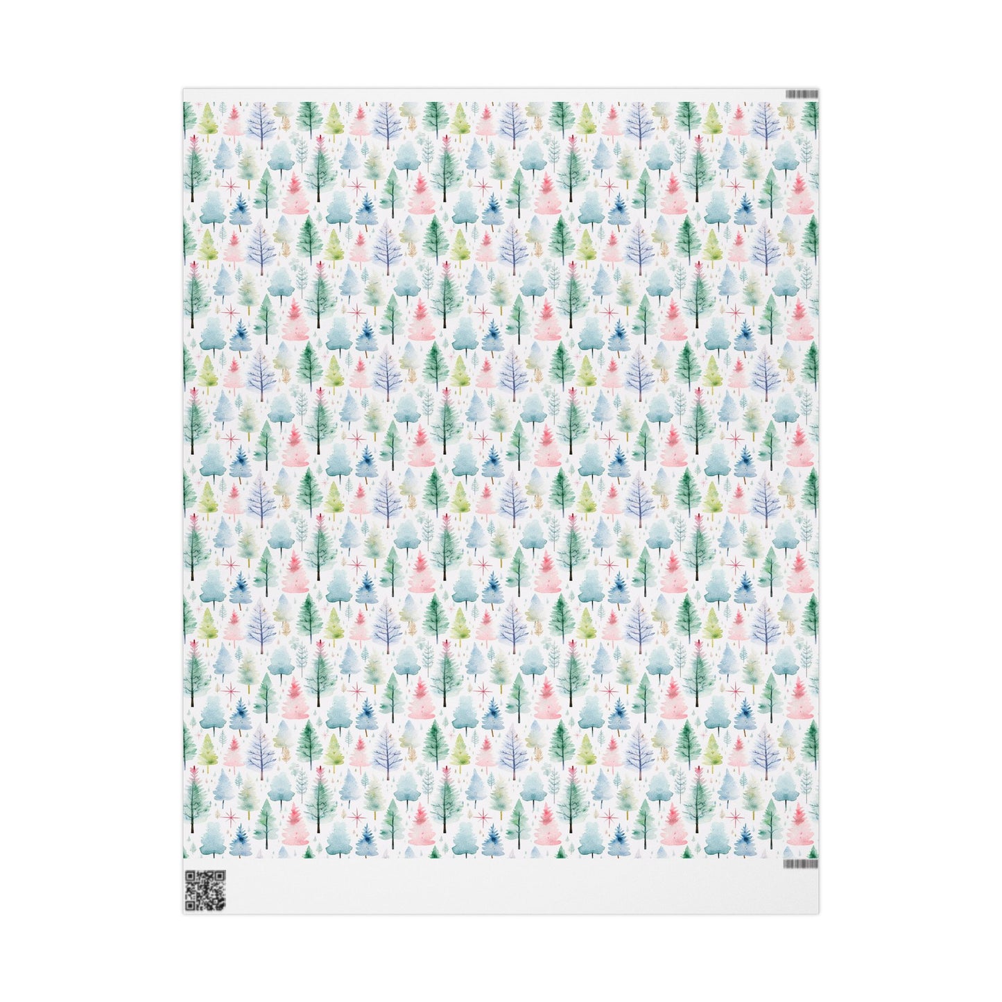 Whimsical Christmas Trees Gift Wrapping Paper