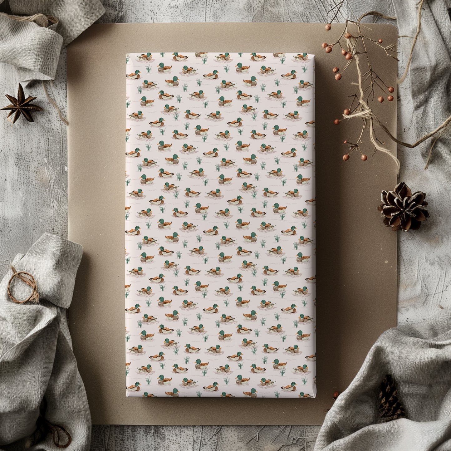 Mallard Duck Gift Wrapping Paper