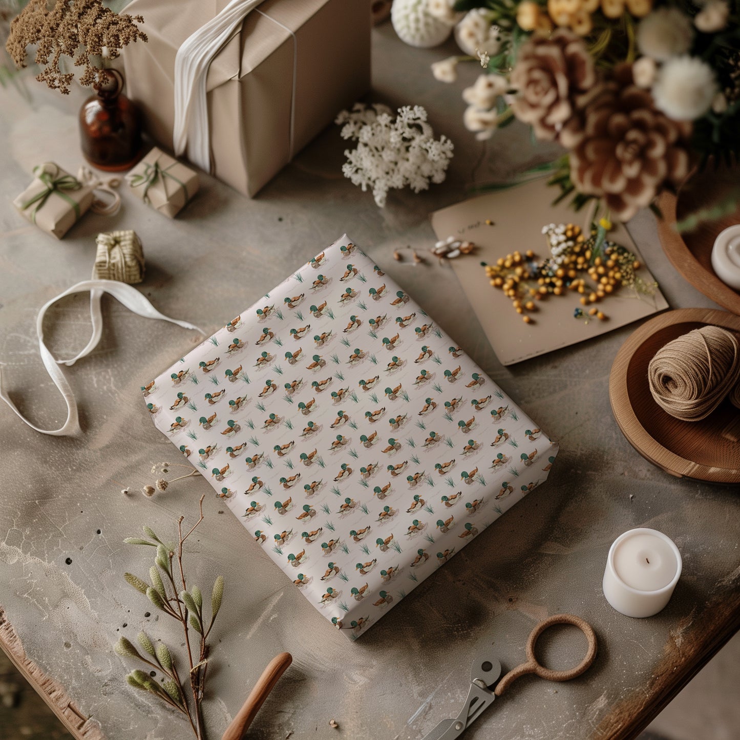 Mallard Duck Gift Wrapping Paper