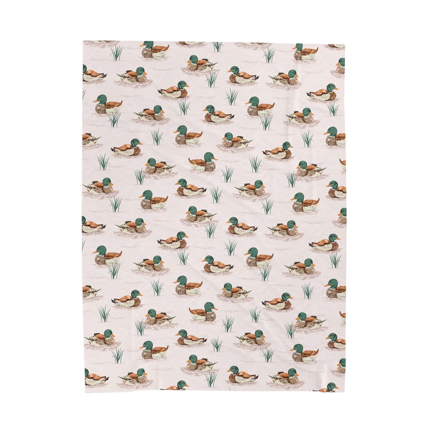 Mallard Duck - Velveteen Plush Throw Blanket