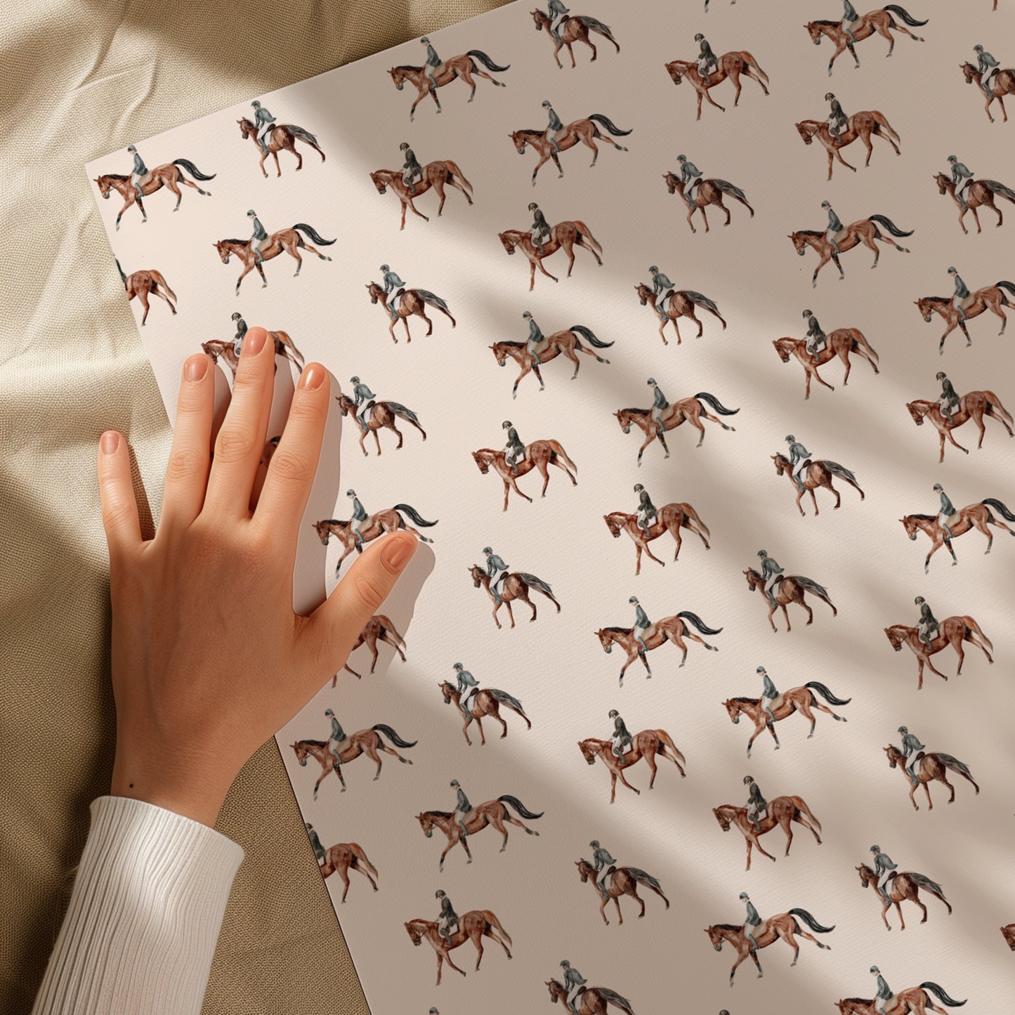 Equestrian Horse Minimalist Gift Wrapping Paper