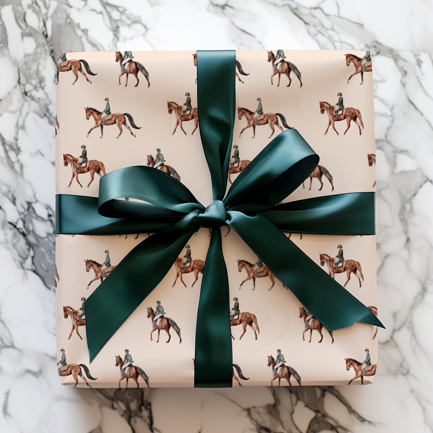 Equestrian Horse Minimalist Gift Wrapping Paper