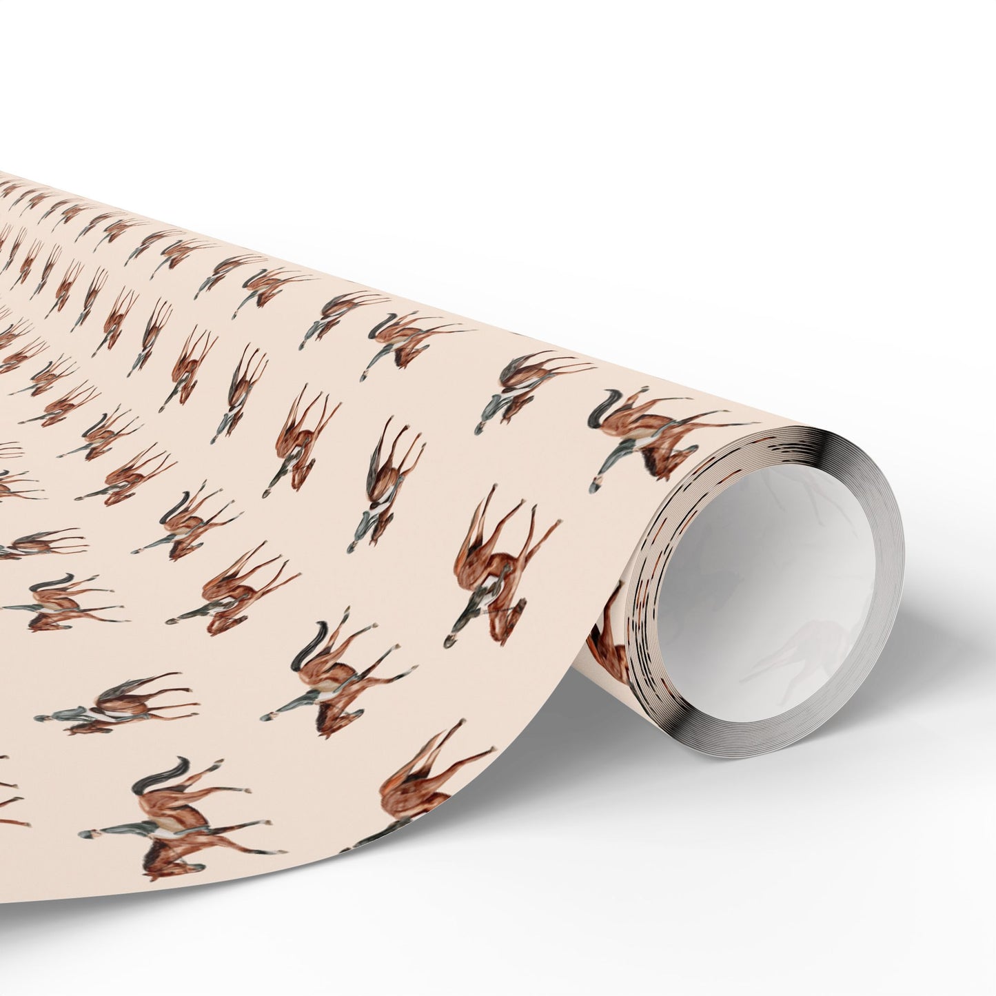 Equestrian Horse Minimalist Gift Wrapping Paper