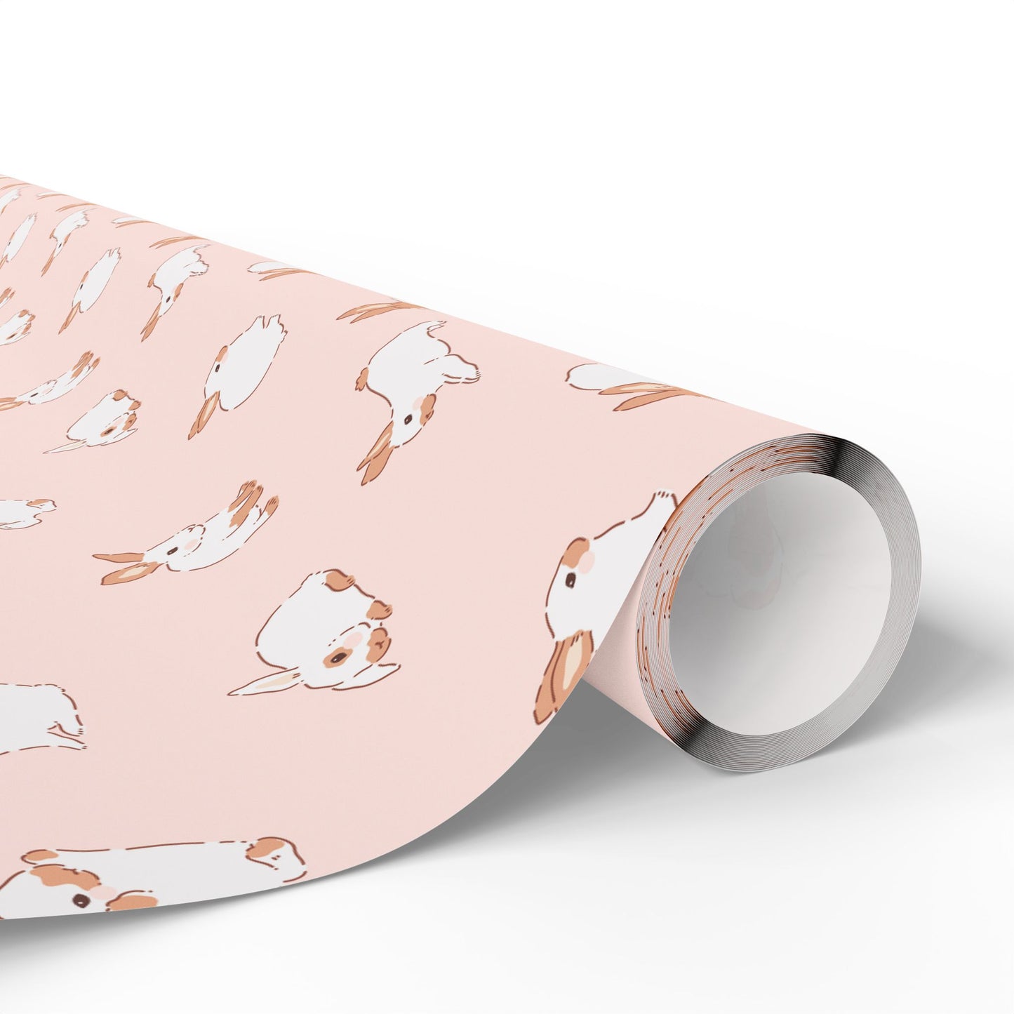Bunny Rabbit Minimalist Pink Gift Wrapping Paper