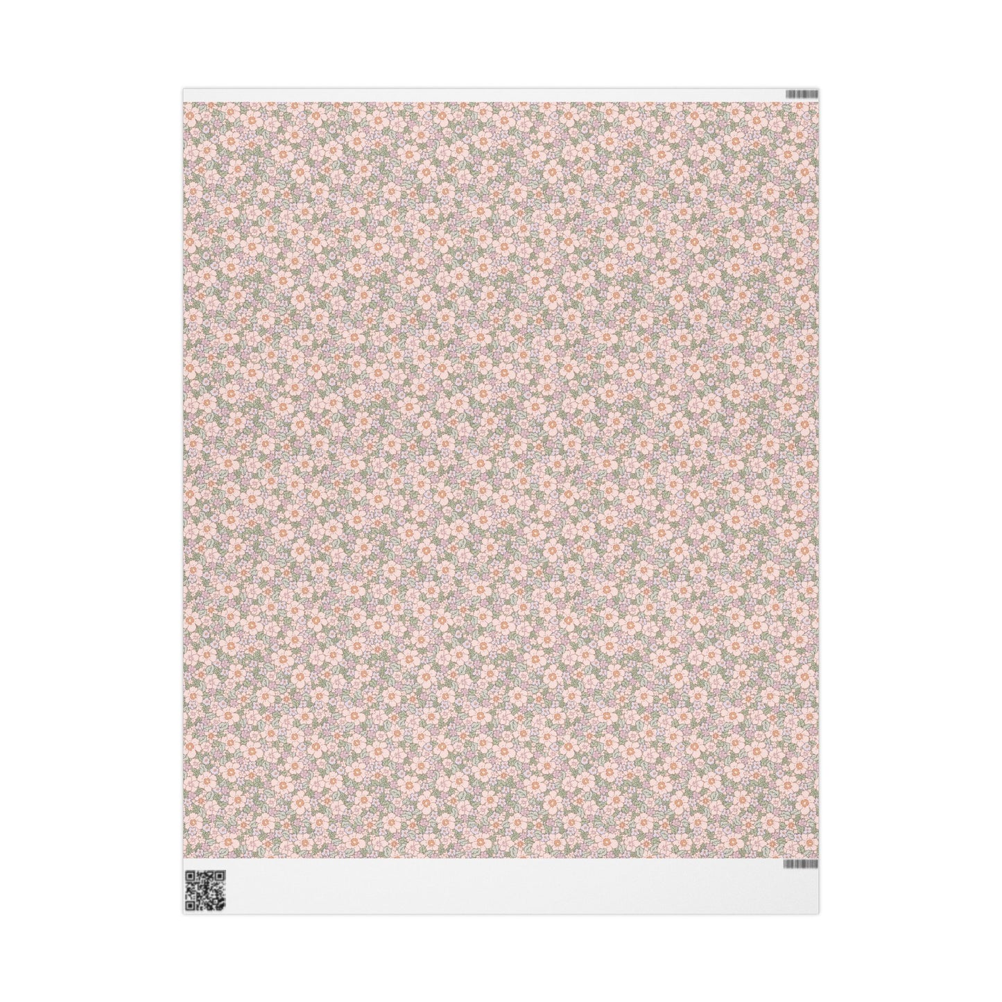 Retro Pastel Floral Gift Wrapping Paper