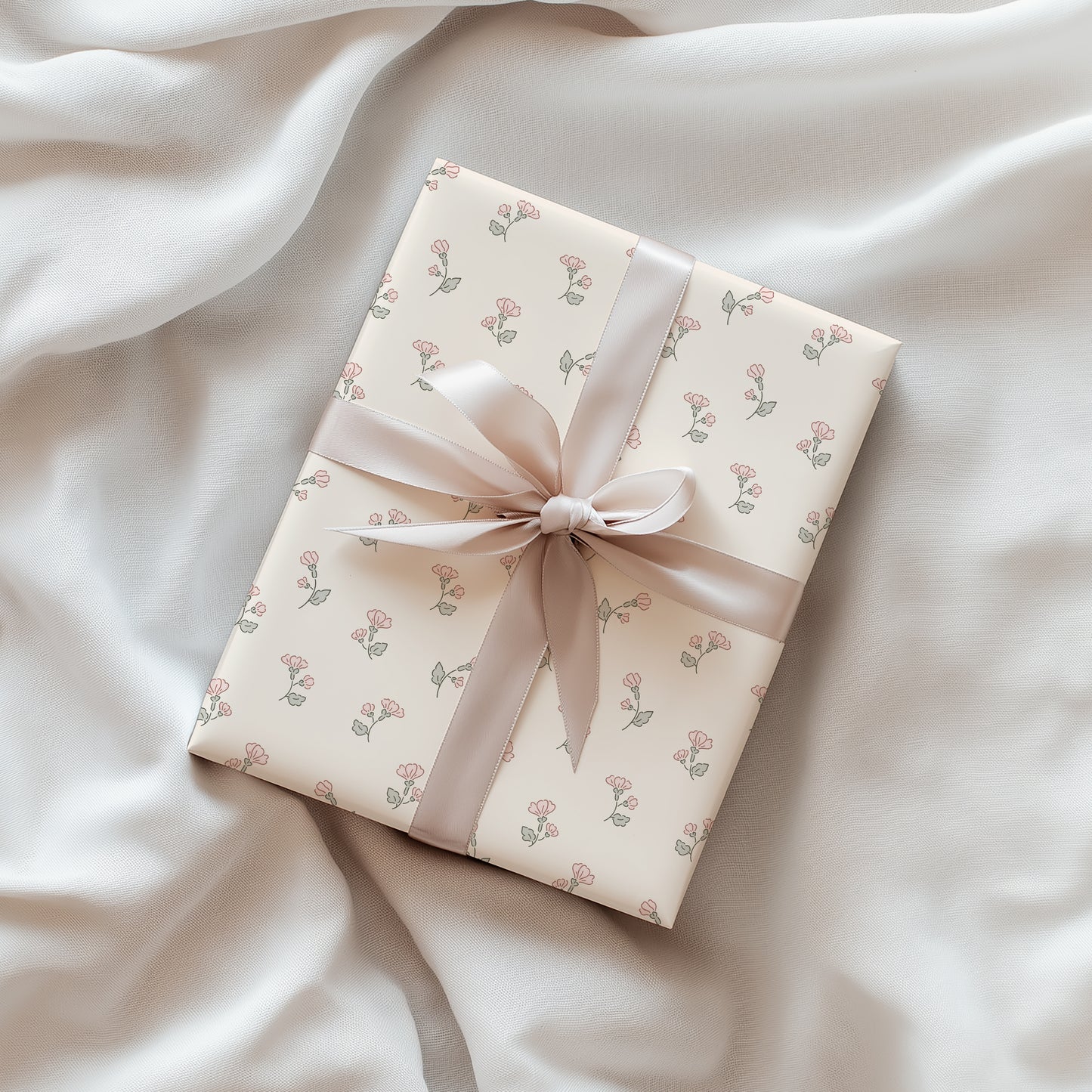 Mini Spring Bloom Minimalist Gift Wrapping Paper