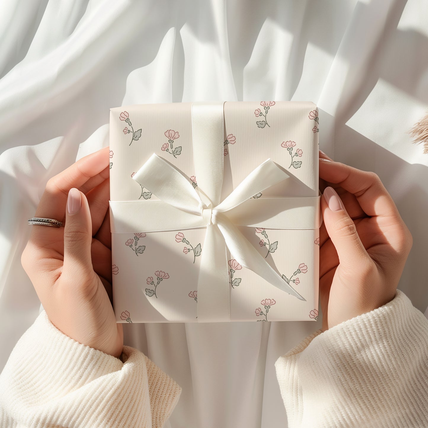 Mini Spring Bloom Minimalist Gift Wrapping Paper