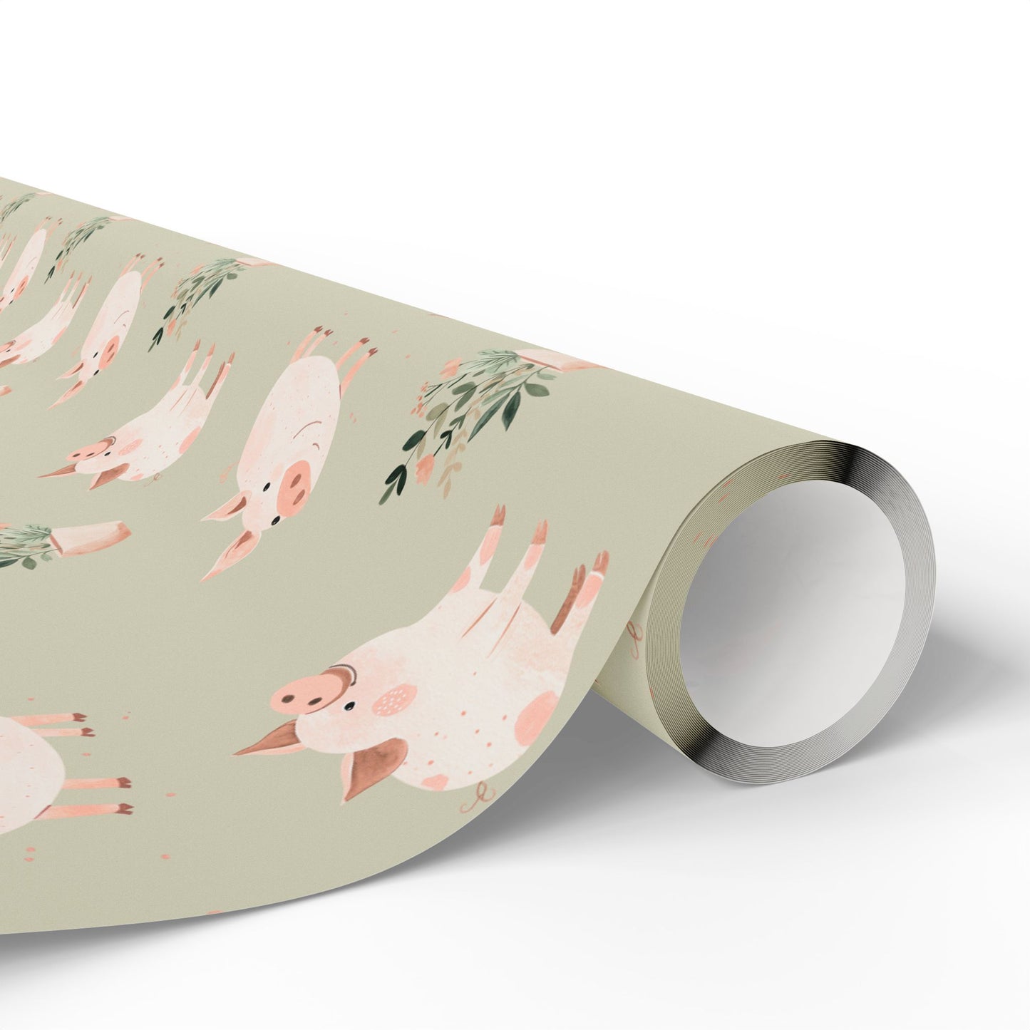 Whimsical Pig Gift Wrapping Paper