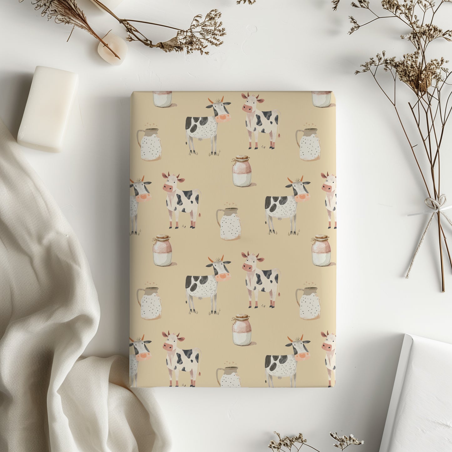 Whimsical Cow Gift Wrapping Paper