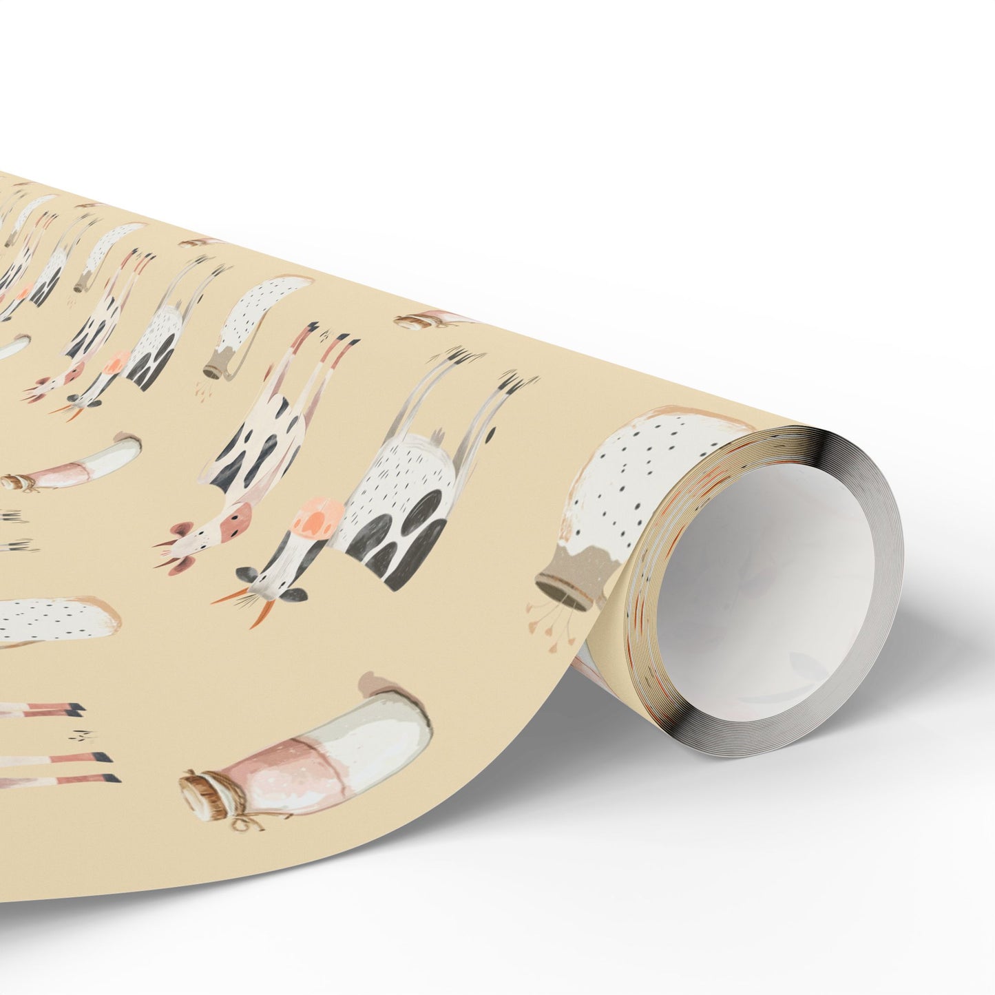 Whimsical Cow Gift Wrapping Paper