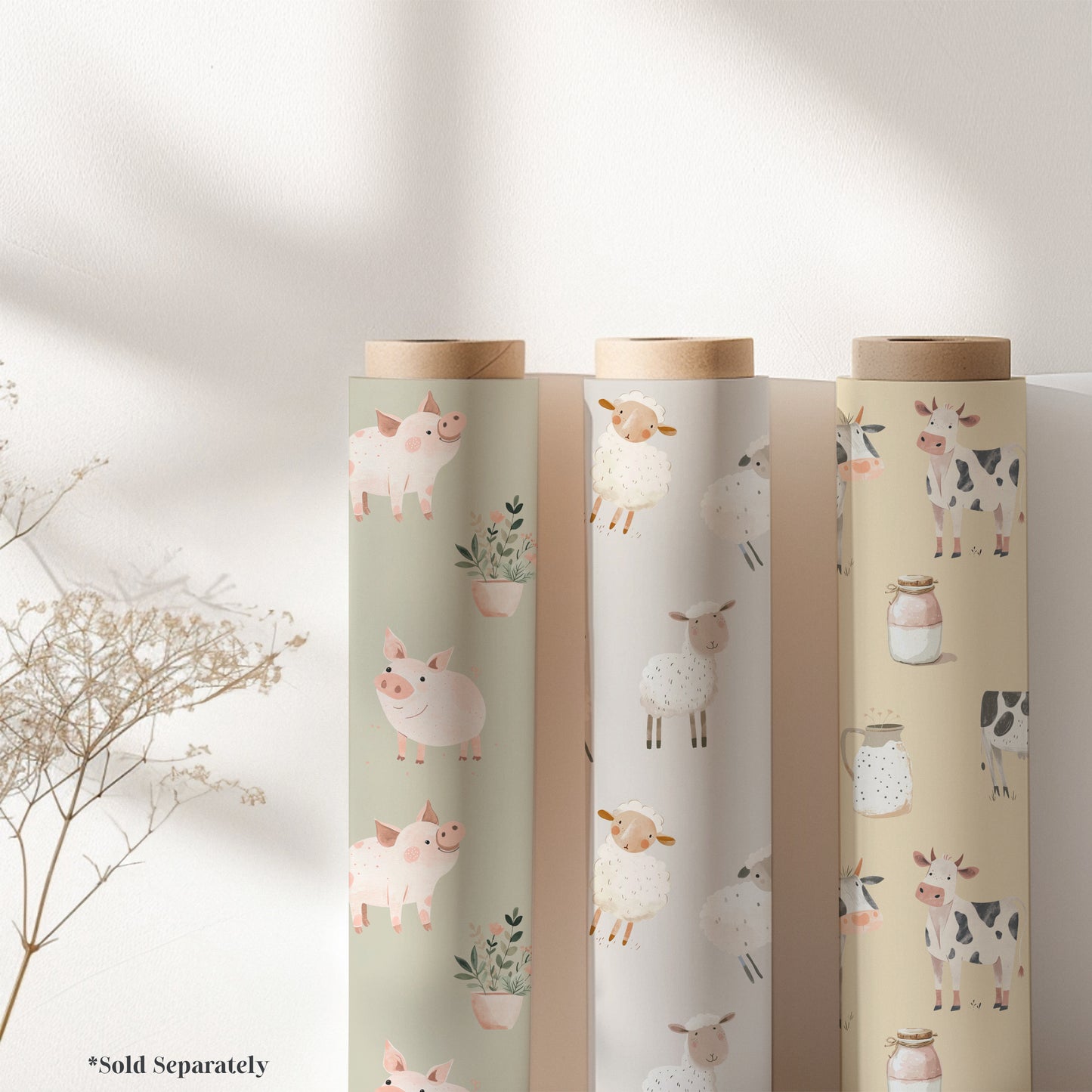 Whimsical Cow Gift Wrapping Paper