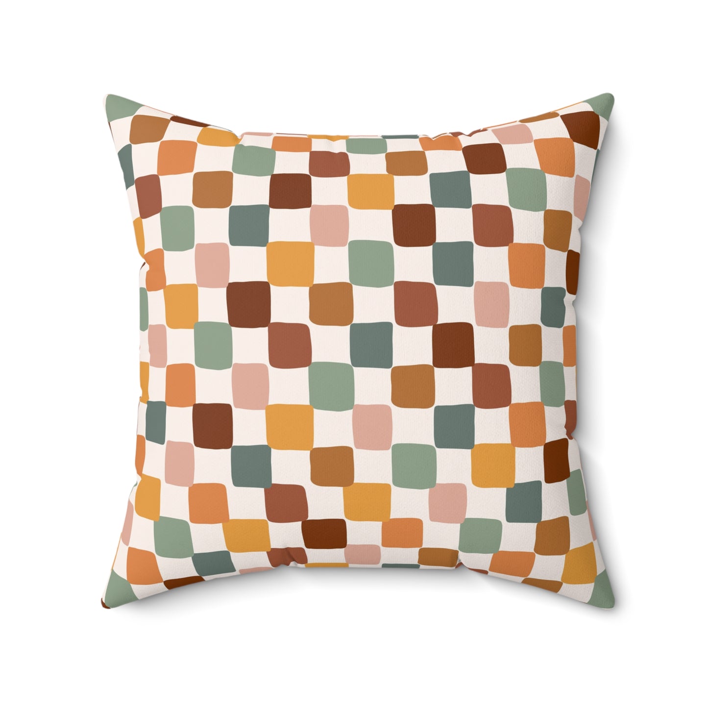Geometric Abstract Mid Century Square Throw Pillow
