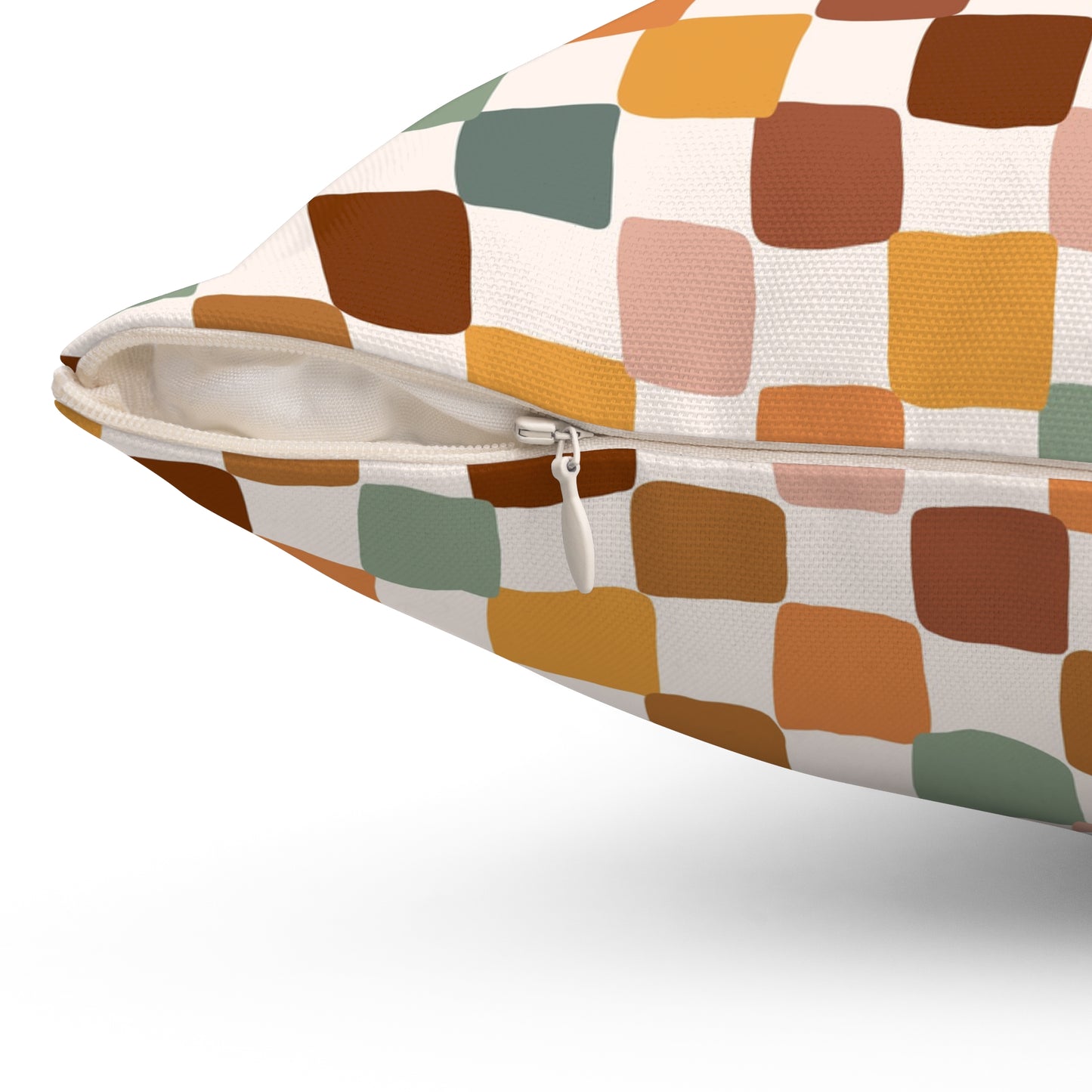 Geometric Abstract Mid Century Square Throw Pillow