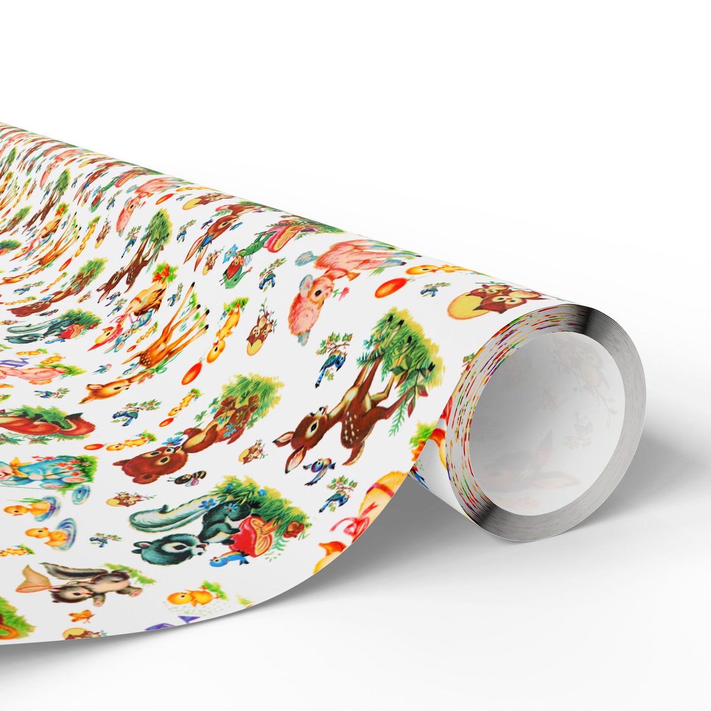 Vintage Storybook Animal Characters Gift Wrapping Paper - Retro Baby Shower - Birthday - Springtime - Nostalgic Gift Wrap - Kids Party