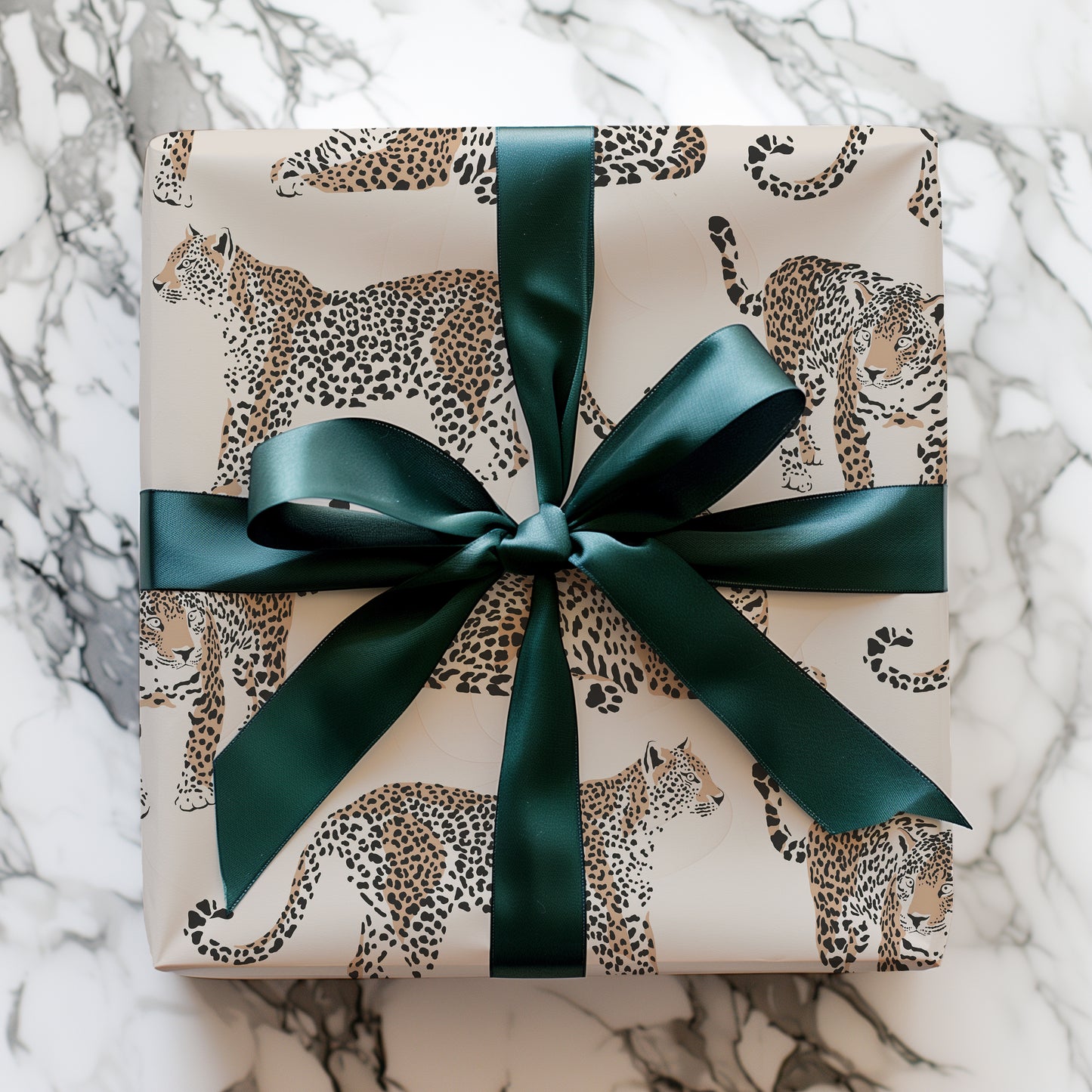 Leopard Beige Minimalist Gift Wrapping Paper - Birthday - Boho Abstract Aesthetic - Vintage Animal - Birthday - Christmas - Bridal Shower