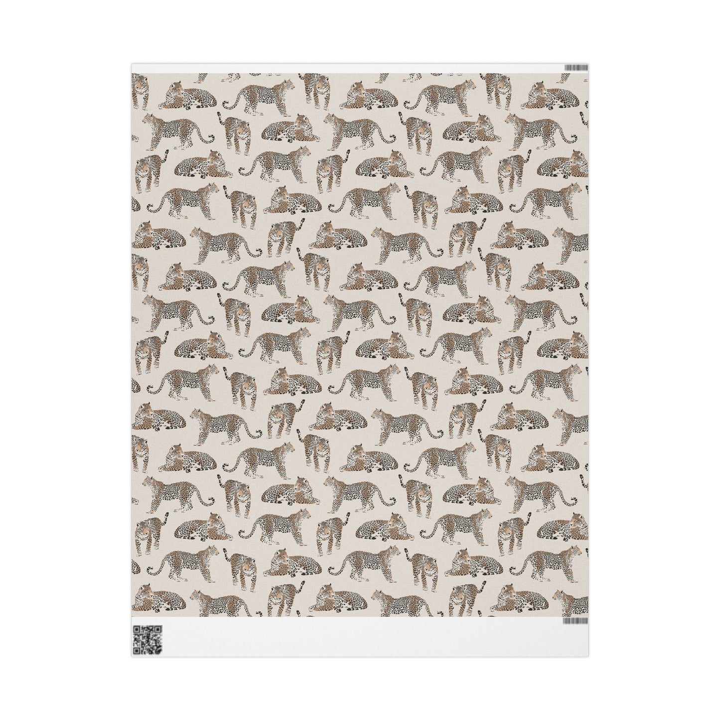 Leopard Beige Minimalist Gift Wrapping Paper - Birthday - Boho Abstract Aesthetic - Vintage Animal - Birthday - Christmas - Bridal Shower
