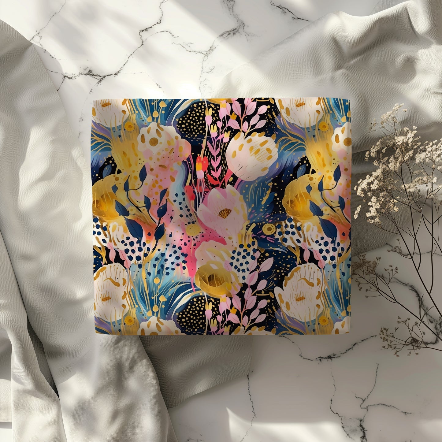 Vibrant Colorful Artistic Abstract Floral Gift Wrapping Paper - Boho Aesthetic - Bridal Shower - Birthday Gift - Alternative Gift Wrap