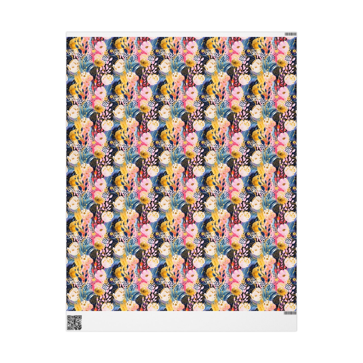 Vibrant Colorful Artistic Abstract Floral Gift Wrapping Paper - Boho Aesthetic - Bridal Shower - Birthday Gift - Alternative Gift Wrap