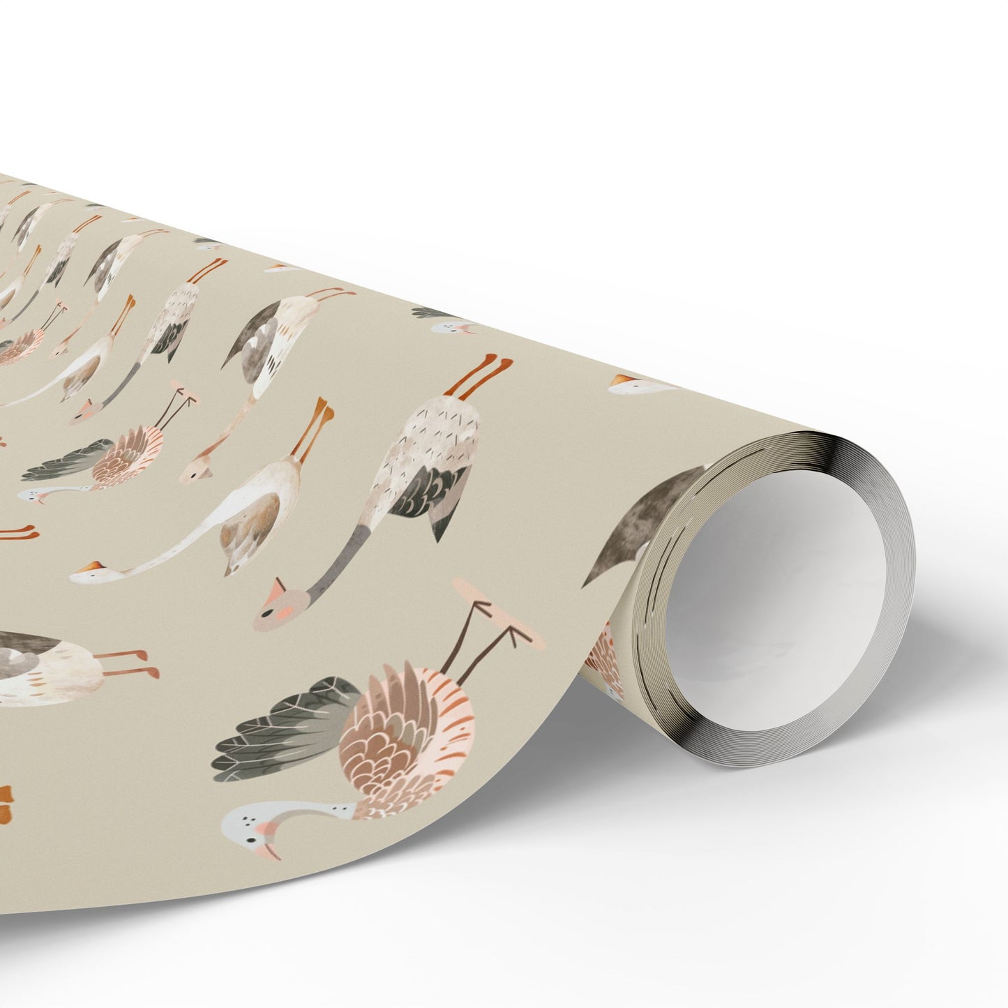 Whimsical Turkey and Duck Neutral Gift Wrapping Paper - Gift Wrap, Baby Shower Gift Paper, Holiday Gift Wrap, Birthday Wrap, Kids Gift