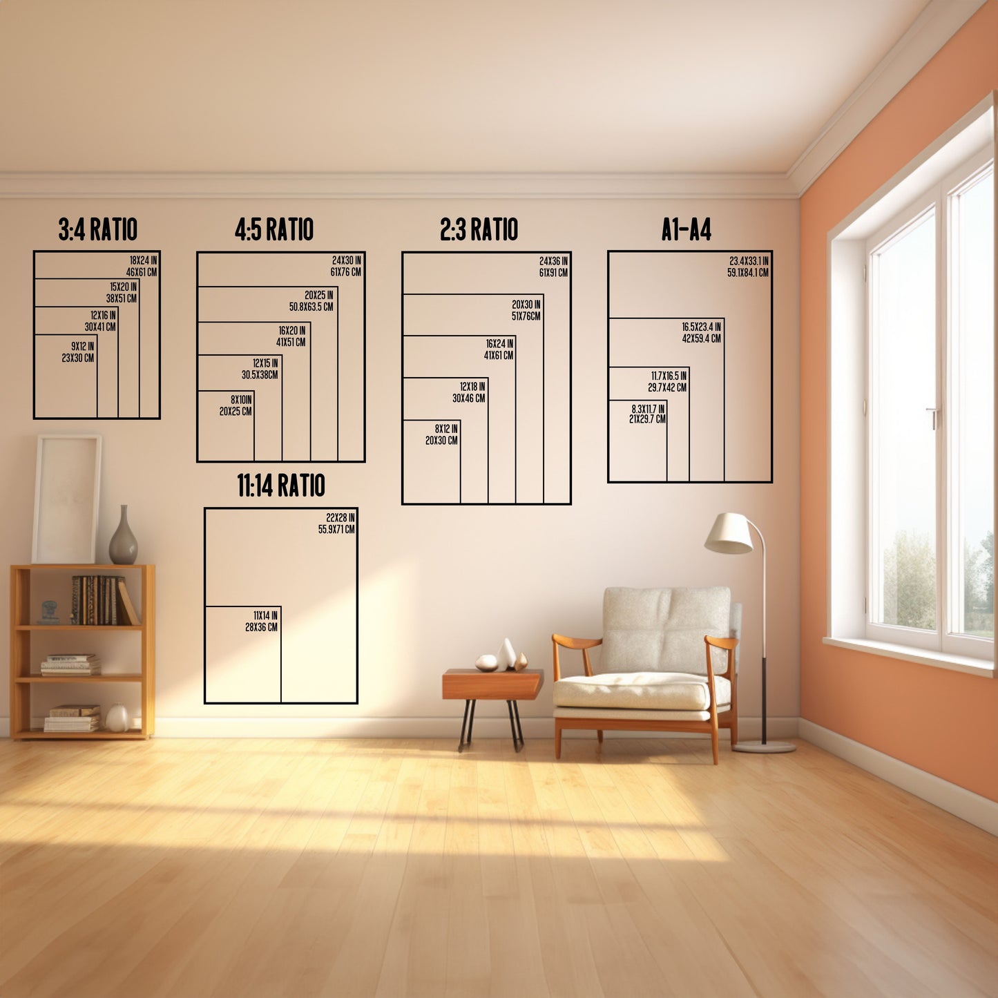 Whimsical Neutral Baby Lamb Matte Vertical Poster Art Print