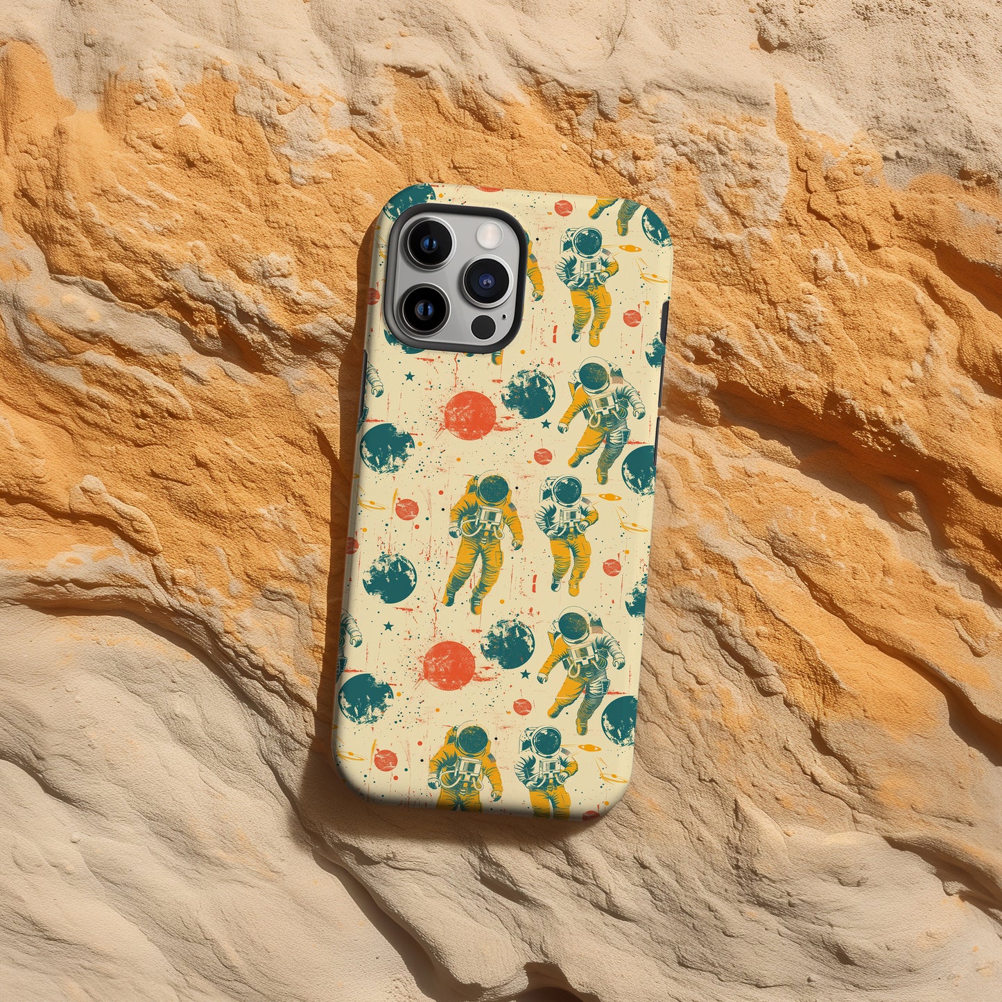 Retro Space Astronaut Tough Phone Case