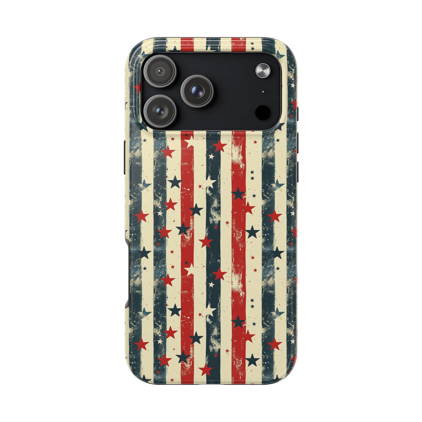 Stars and Stripes Vintage Style Distressed Tough Phone Case