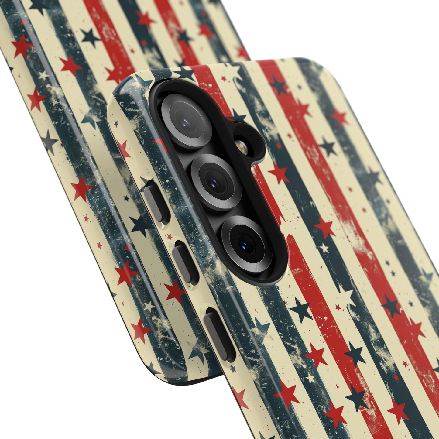 Stars and Stripes Vintage Style Distressed Tough Phone Case