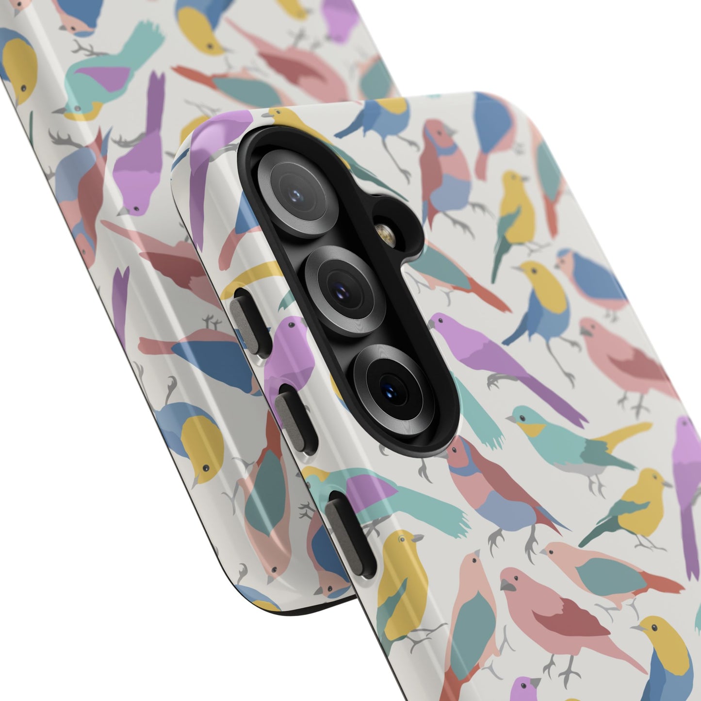 Birds of a Feather Colorful Abstract Design Tough Phone Case