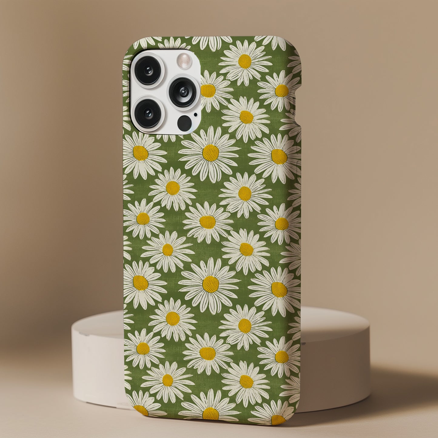 Daisy Retro Funky Green Tough Phone Case